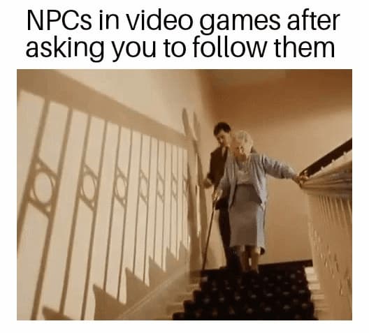 15 Funny Random Memes: The NPC i'm supposed to follow