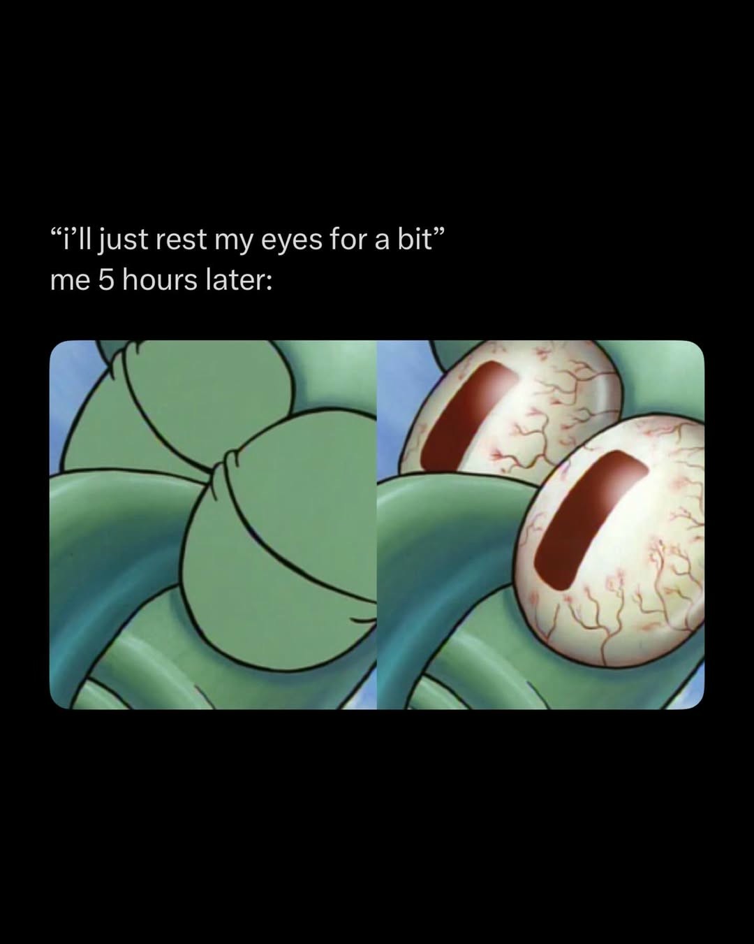 14 Relatable Sleeping Squidward Memes for Sudden Panic & Realization