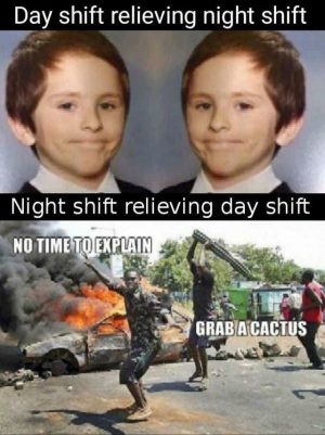 Day night shift meme