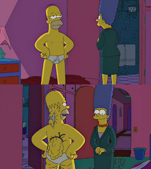 18 Hilarious Homer Simpson's Back Fat Meme Examples (With Template)
