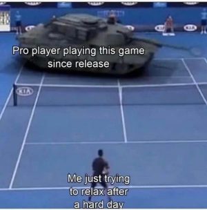 Pro player vs regular gamer meme contrast