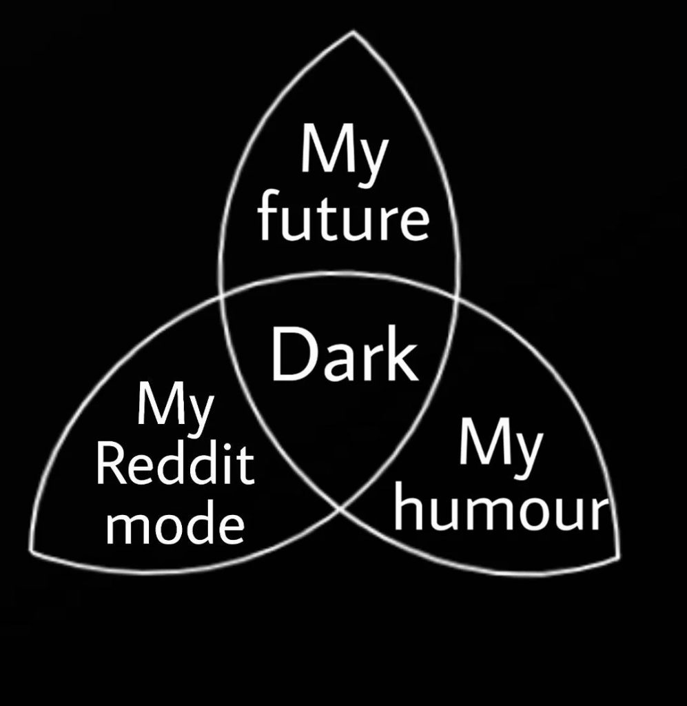 My future my reddit mode and my humour are dark
