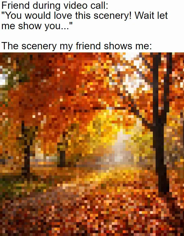 Friend show scenery.