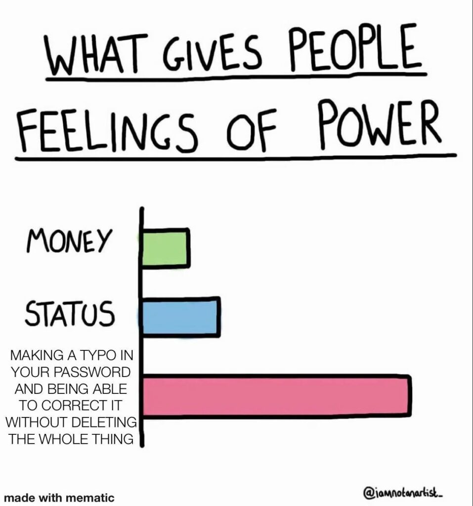 What gives people feelings of power.