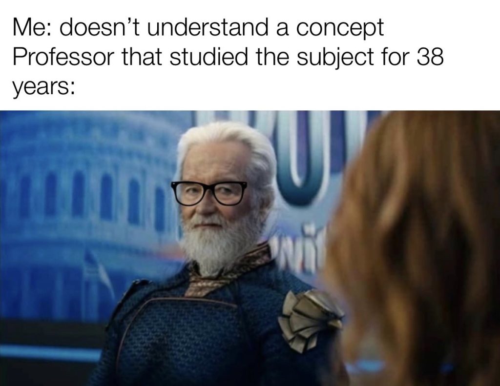 Me doesn't understand a concept professor that studied the subject for 38 years
