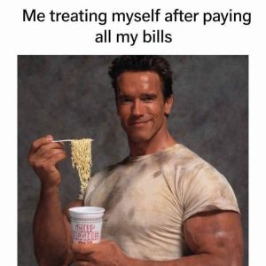 Me treating myself after paying all my bills.