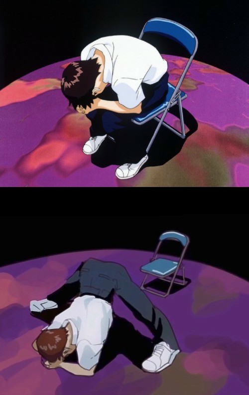 16 "Shinji in a Chair" Templates For When Life Hands You A Massive Defeat