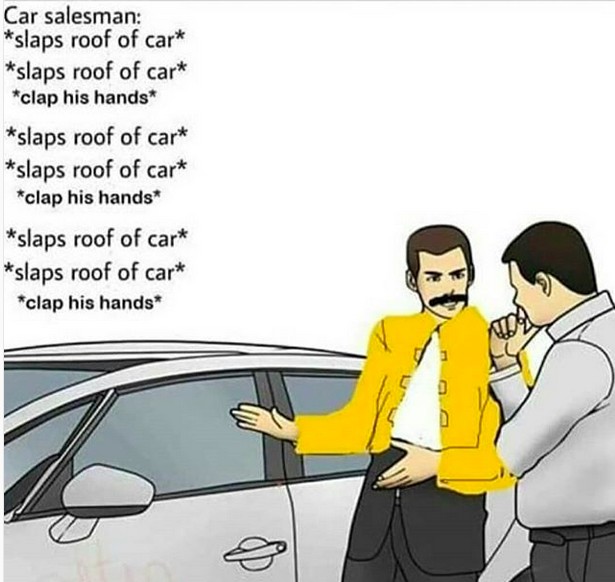 17 Absurdly Funny "Slaps Roof of Car" Memes and Blank Templates