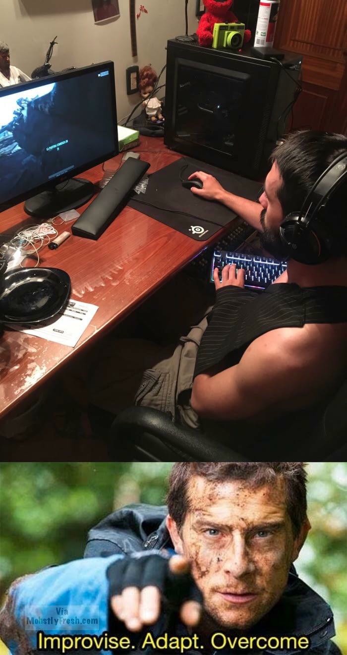 18 Hilarious "Improvise, Adapt, Overcome" Memes That Celebrate Absurdly Creative Solutions