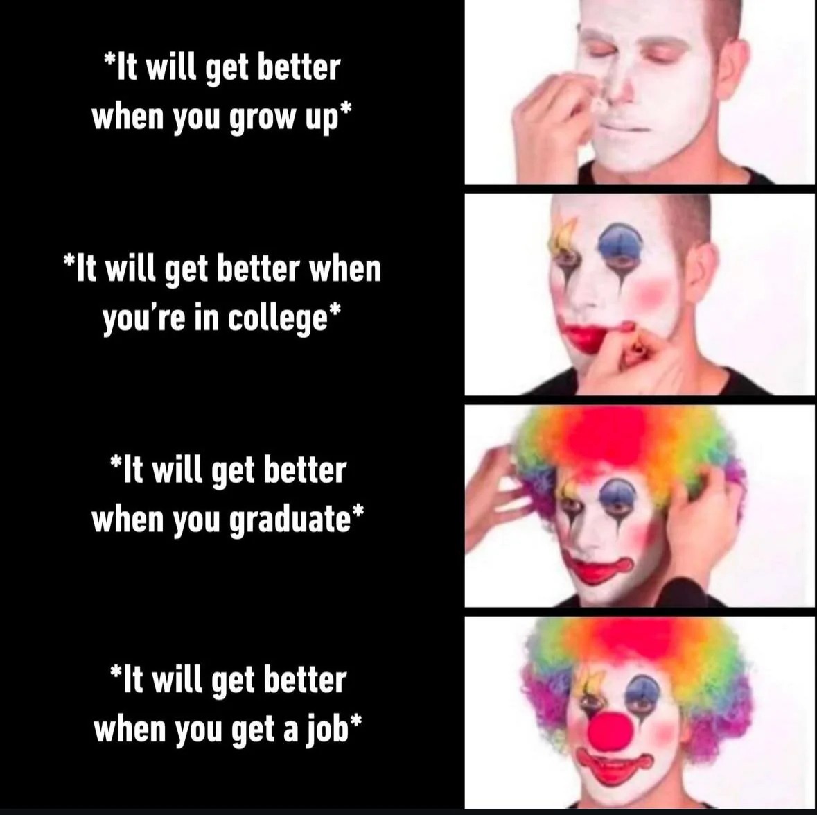18 Hilarious "Putting on Clown Makeup" Memes That Capture Pure Irony