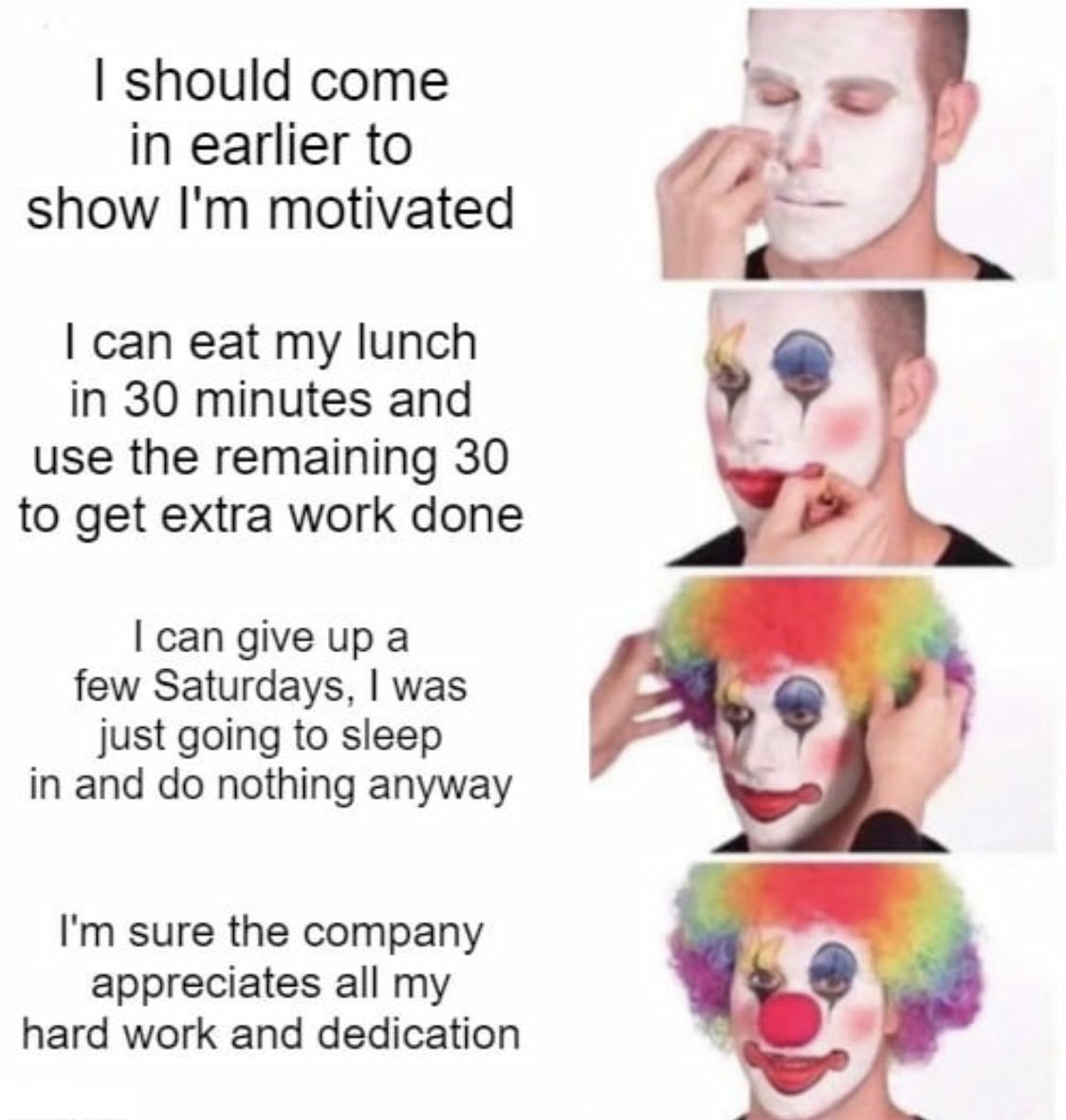 18 Hilarious "Putting on Clown Makeup" Memes That Capture Pure Irony