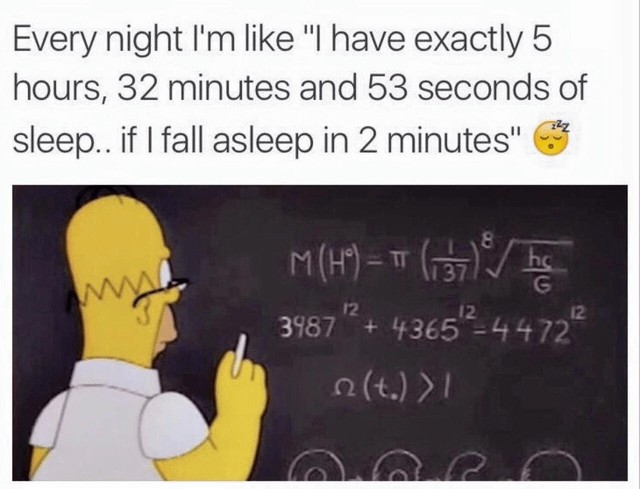 Every night's sleep humor