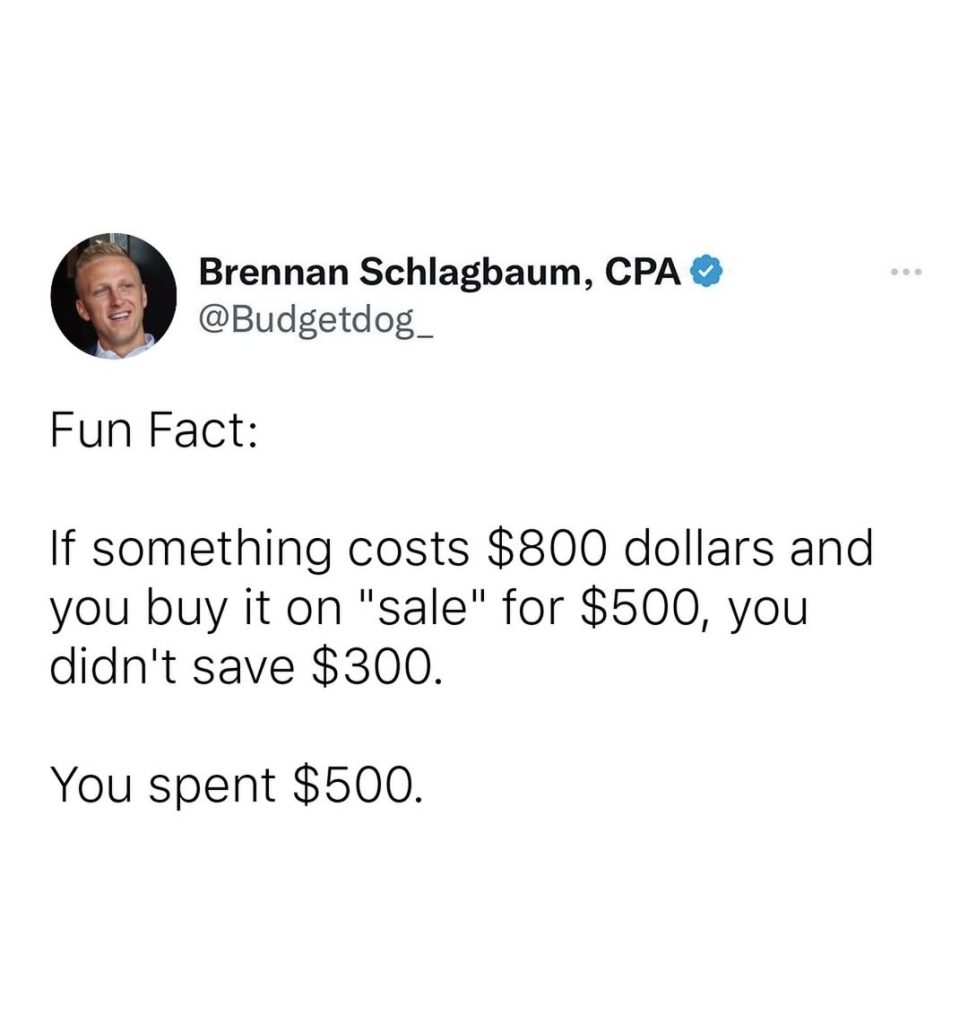 Fun fact about saving money