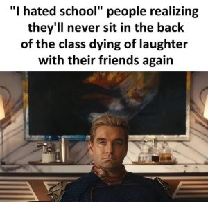 "I hated school" people realizing the loss of classroom laughter with friends