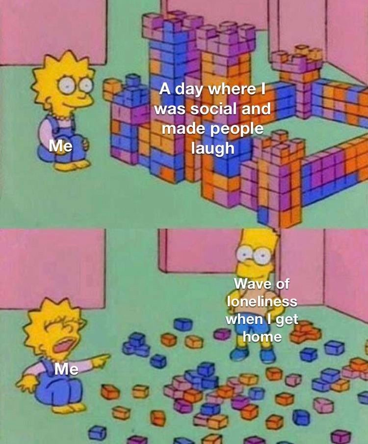 Lisa Simpson meme captures post-social loneliness