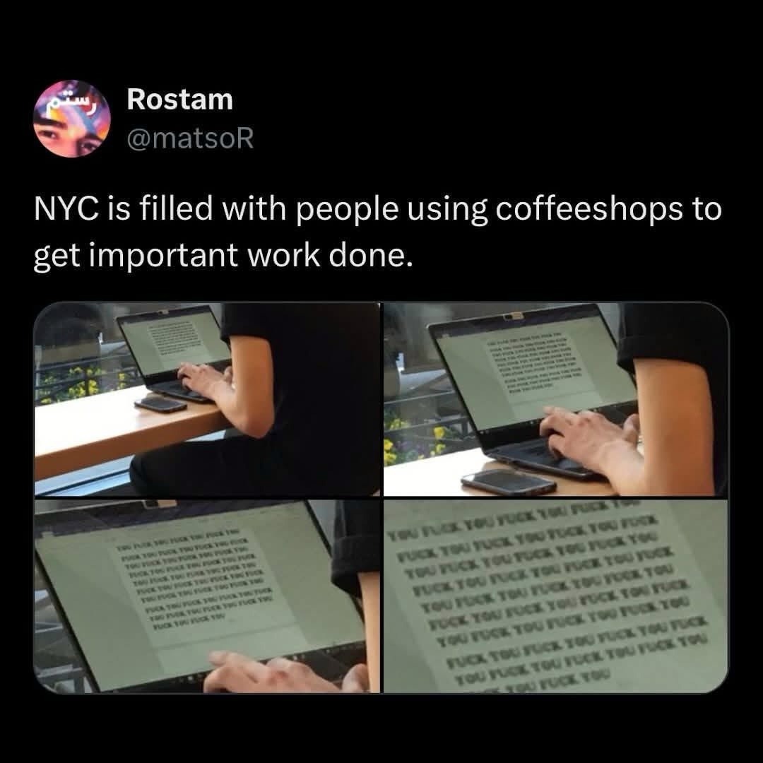 Nyc coffee shop work meme reveals hidden humor