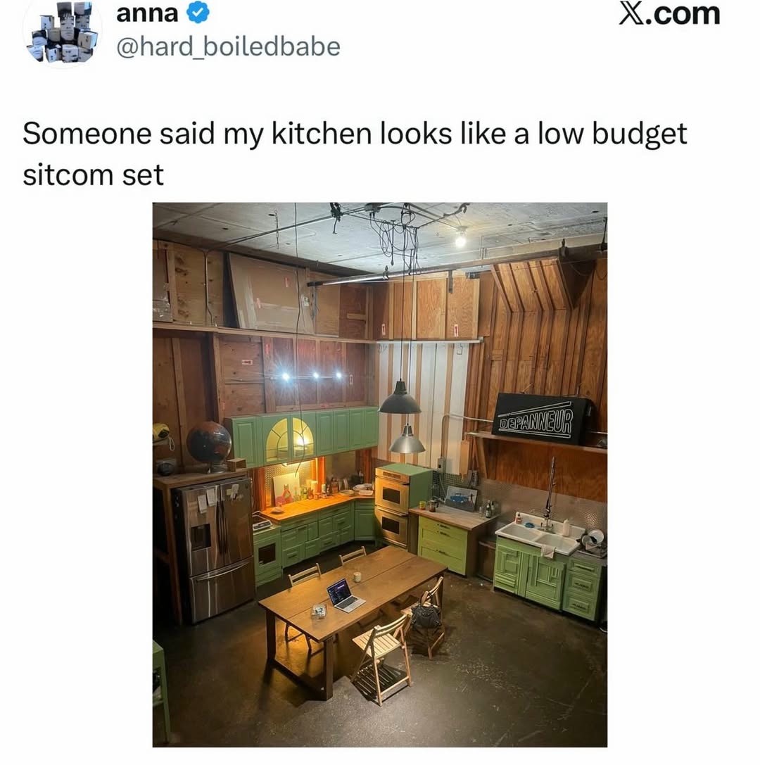 Someone said my kitchen looks like a low budget sitcom set