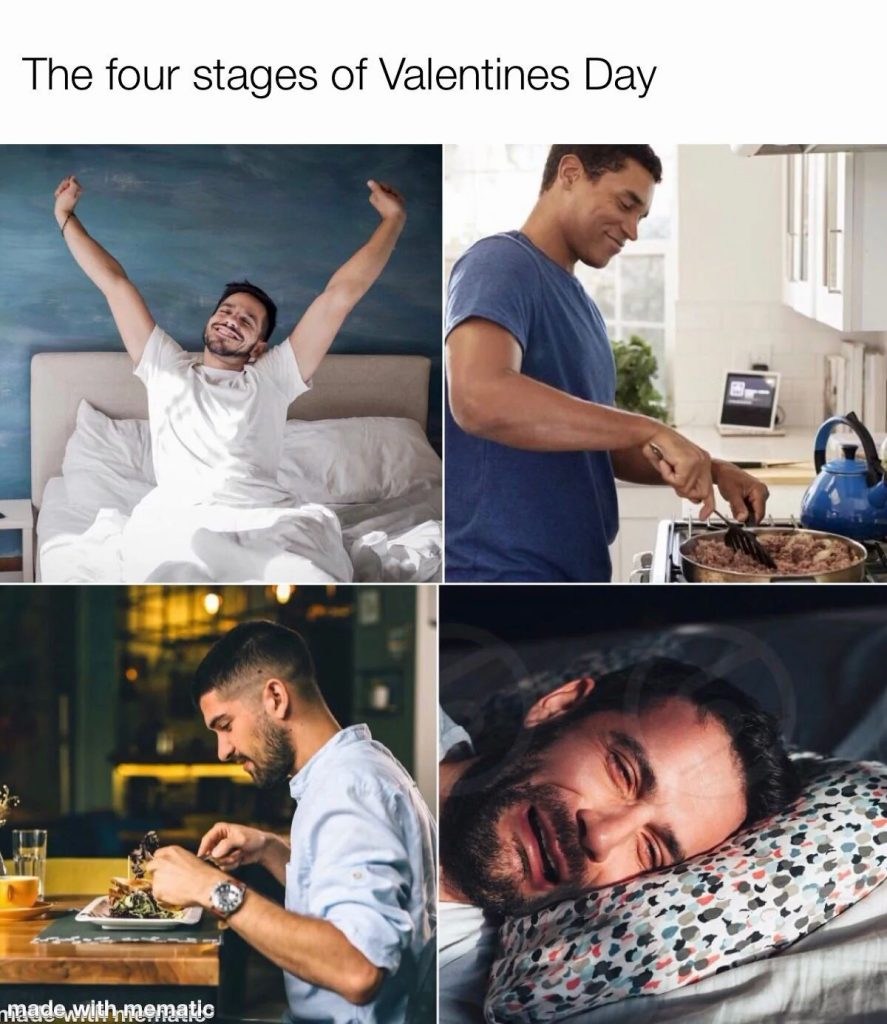 The four stages of valentines day