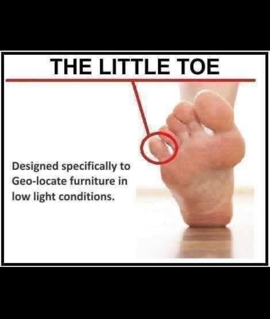 The little toe meme humor