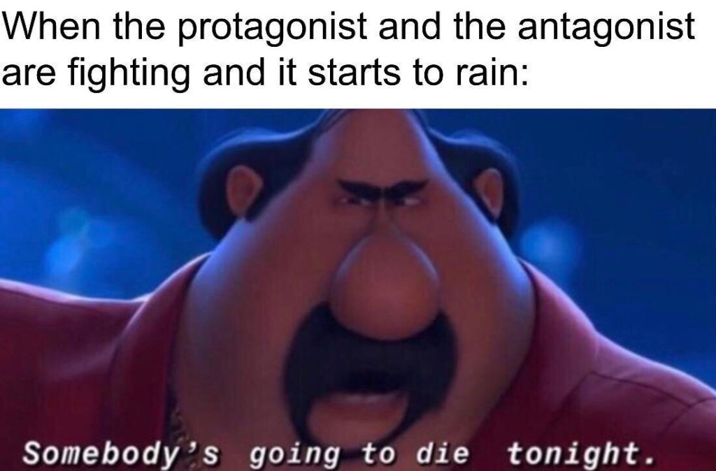 When the protagonist and antagonist fight