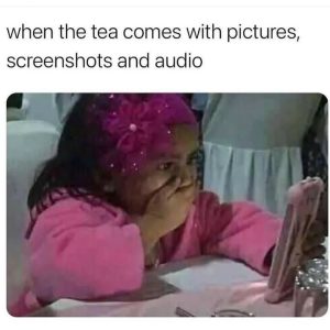When the tea comes with pictures screenshots and audio