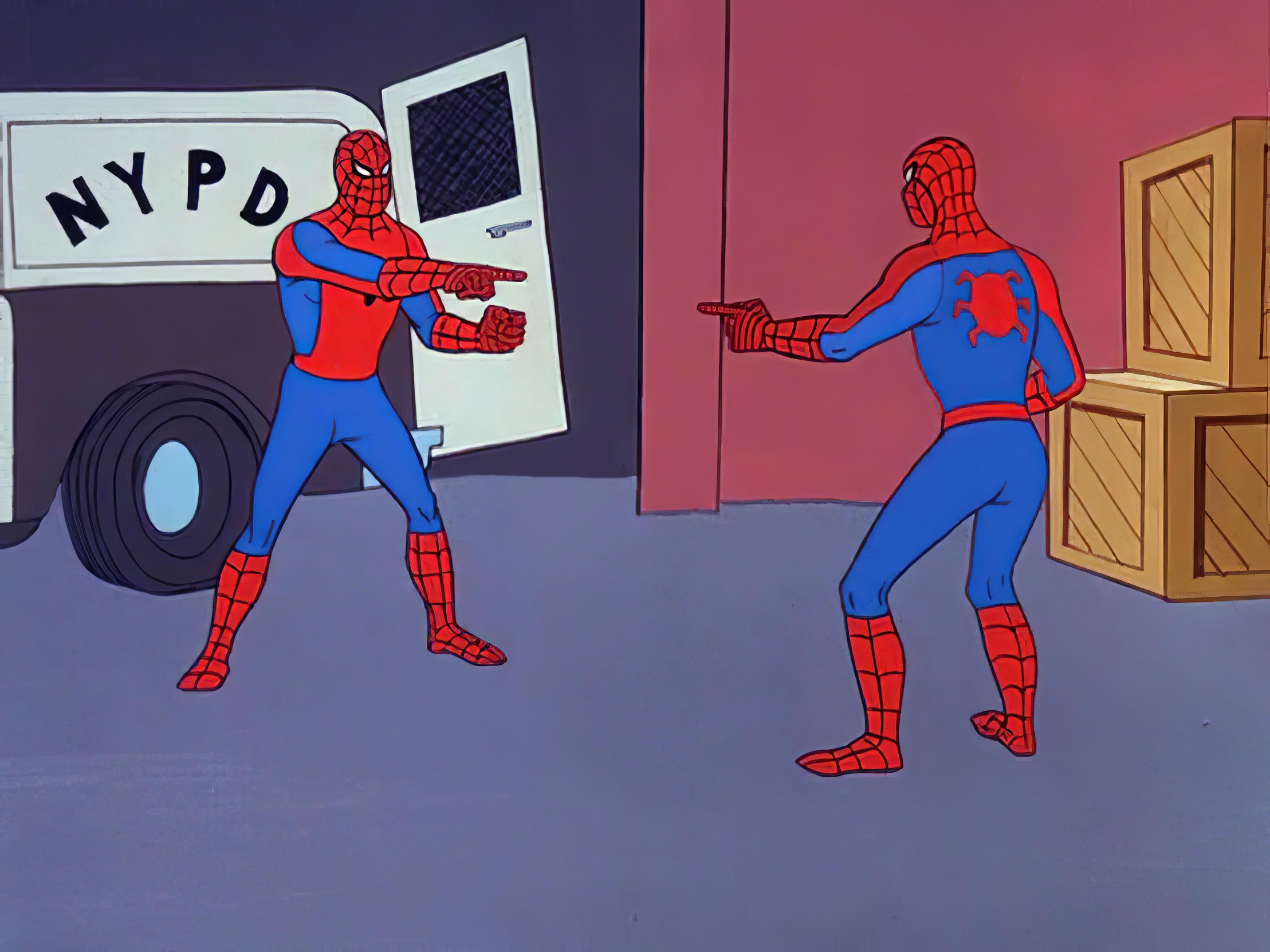 15 Spider-Man Pointing Memes: A Visual Logical Tool for Every Standoff spiderman pointing at spiderman Template