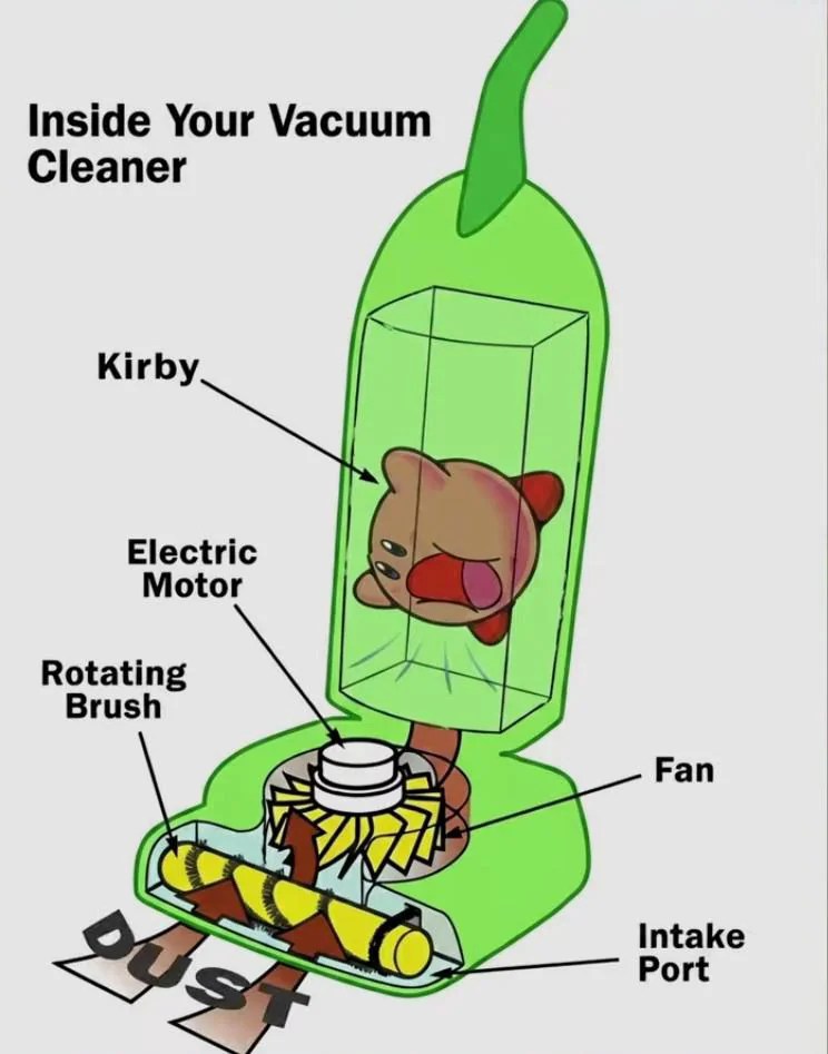 Inside your vacuum cleaner meme