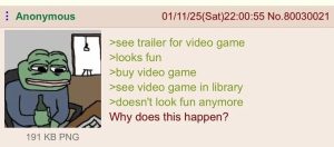 Why Does This Happen When Video Games Look Fun In Trailers But Not In Library